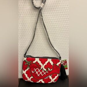 NEW!! Brighton Love Dove Pouch with Red and White Design